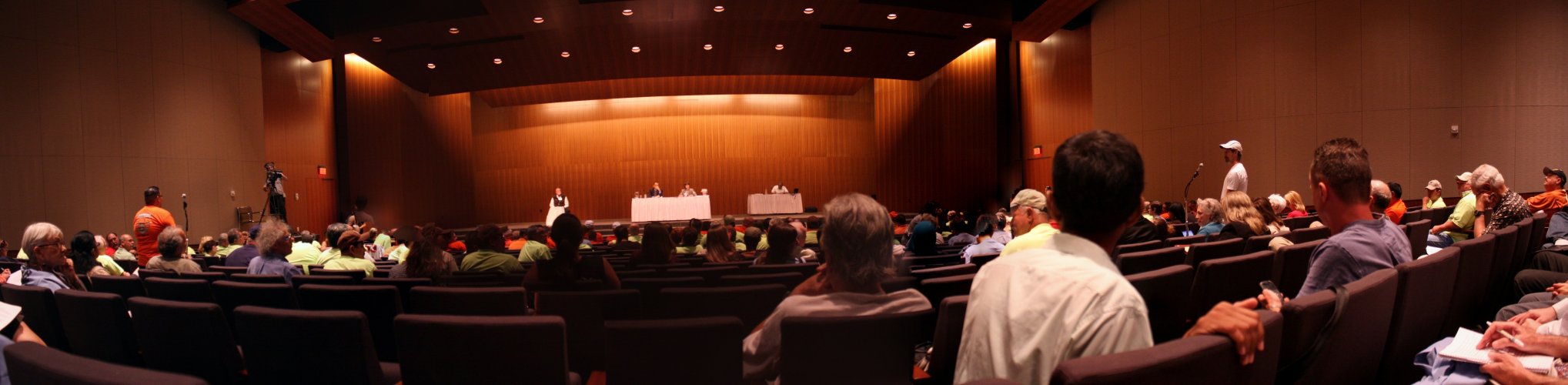 Steven speaks in the LBJ Auditorium